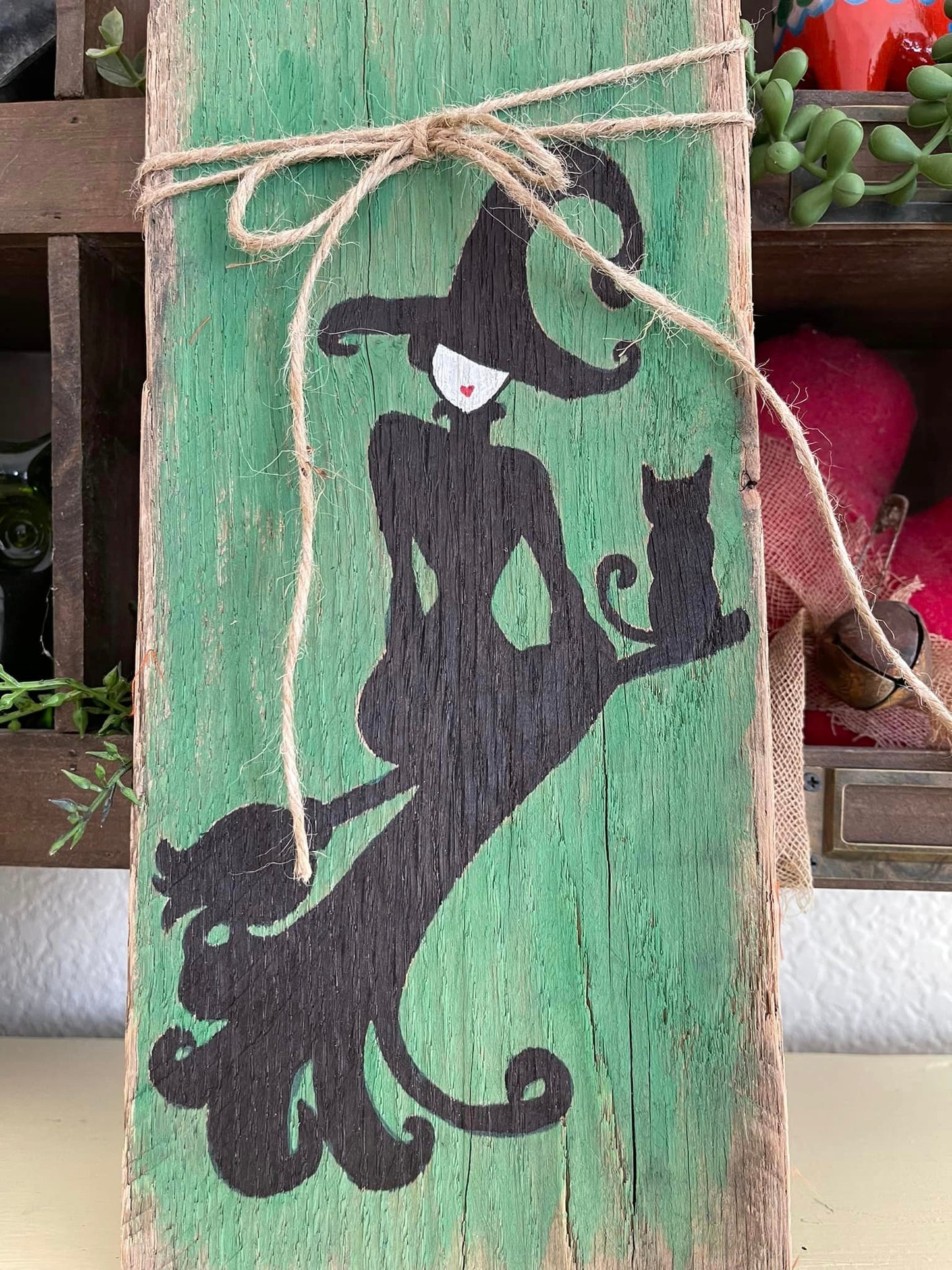 Pretty Witch on a Broomstick