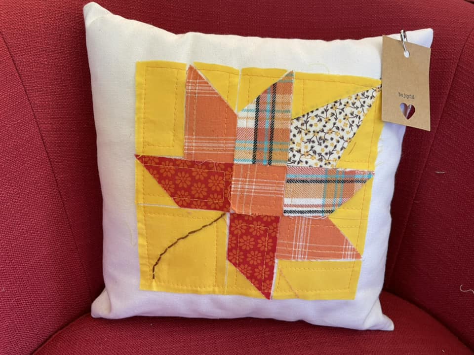 Autumn Leaf Quilted Pillow