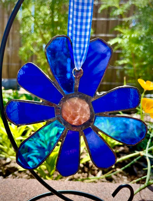 Stained Glass Daisy Suncatcher