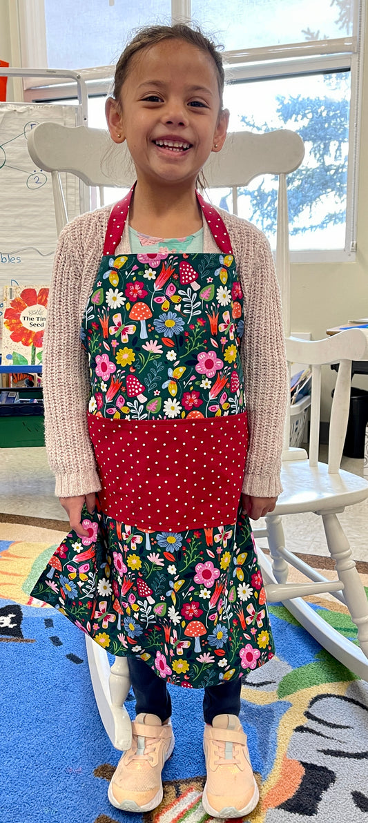 colorful cotton apron