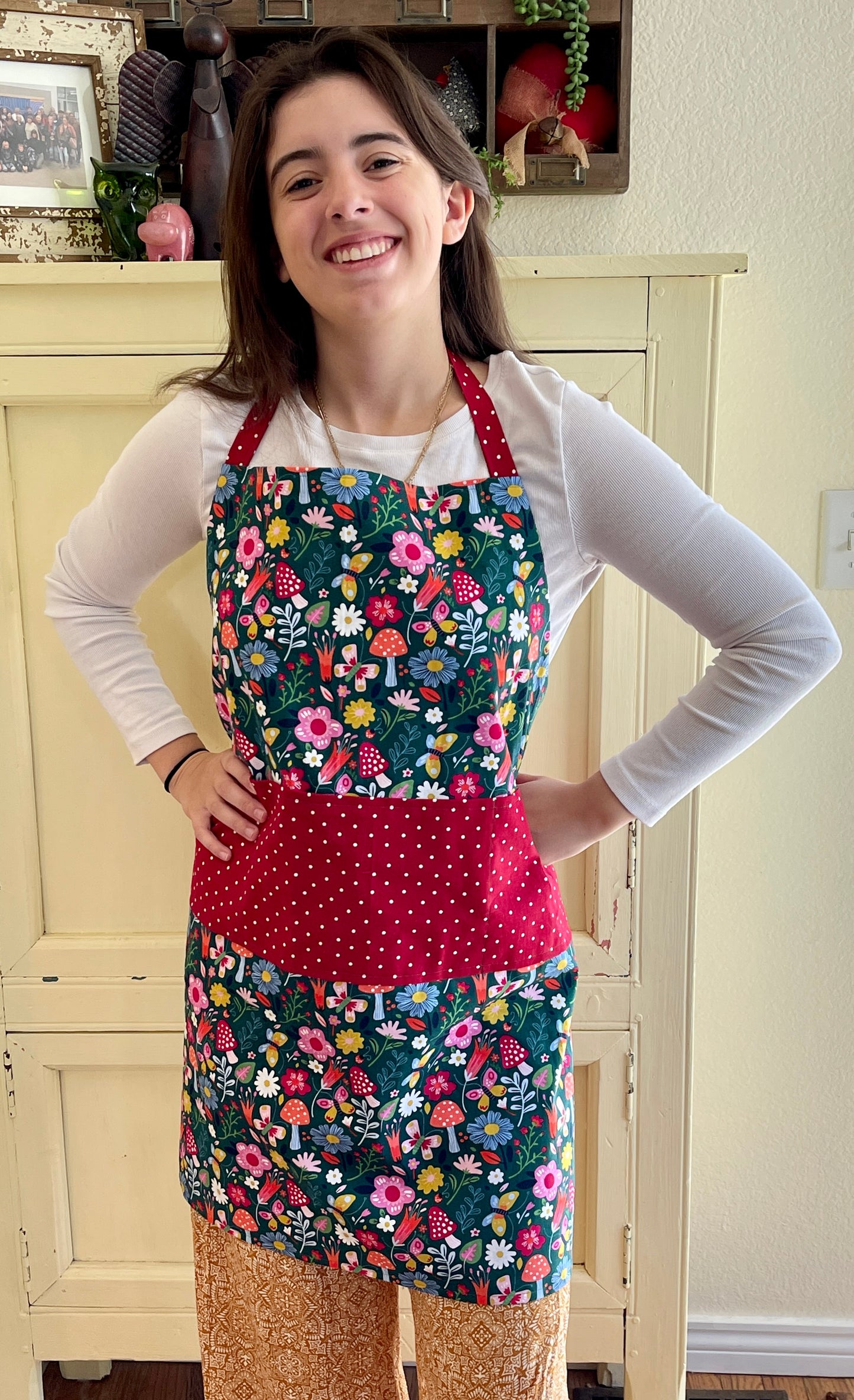 colorful cotton apron