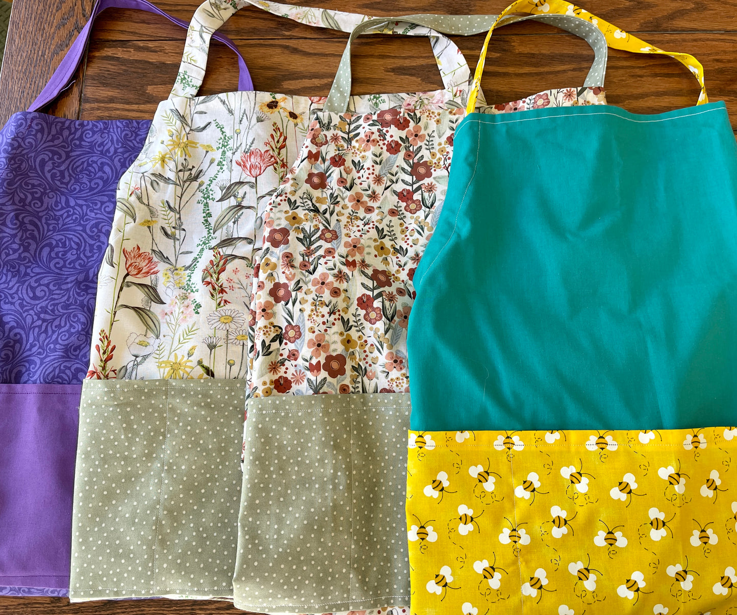 colorful cotton apron